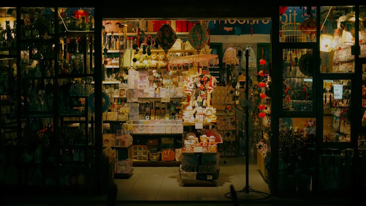 A brightly lit store filled with various items