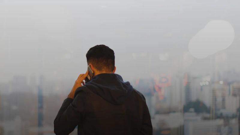 person holding phone