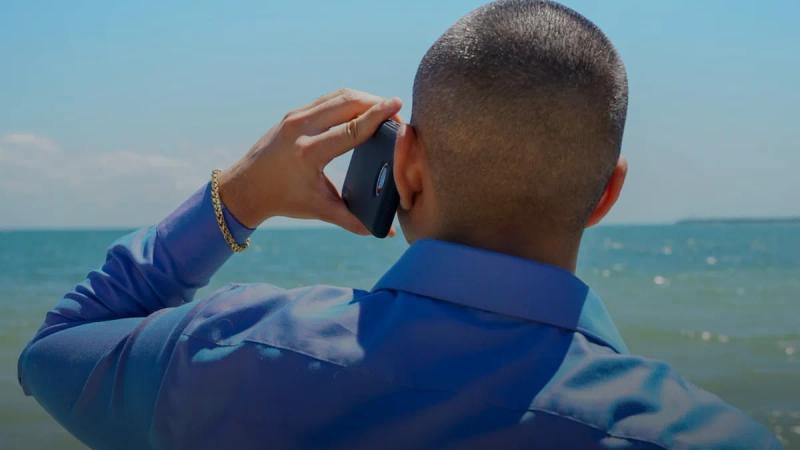 man holding phone